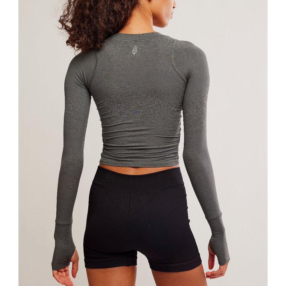 FP MOVEMENT Tempo Ruched Long Sleeve / Dark Shadow - Picture 5 of 6